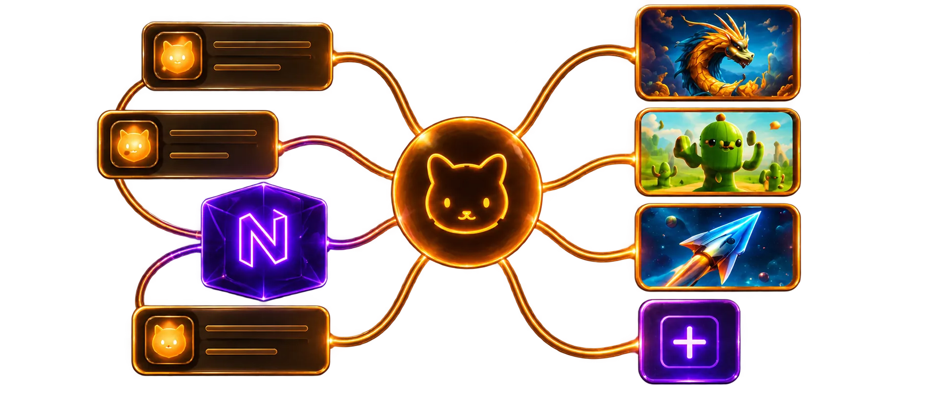 Caramel e Nexus conectados aos projetos e às possibilidades de evolução.