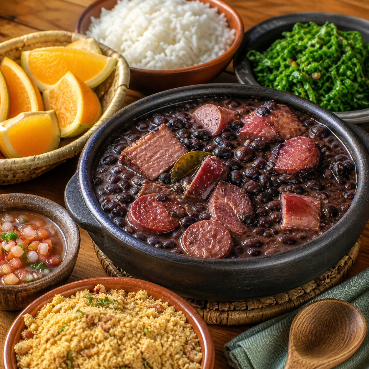 Feijoada brasileira da coleção Sabores do Mundo.